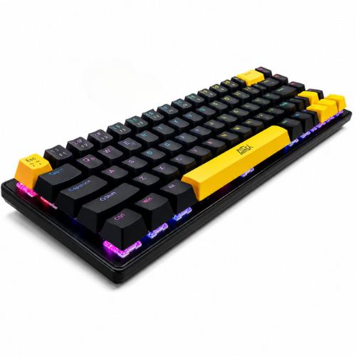 Teclado Mecânico 60% RGB LED USB Compacto ABNT2 Anti Ghosting para PC Setup Jogos e Home Office