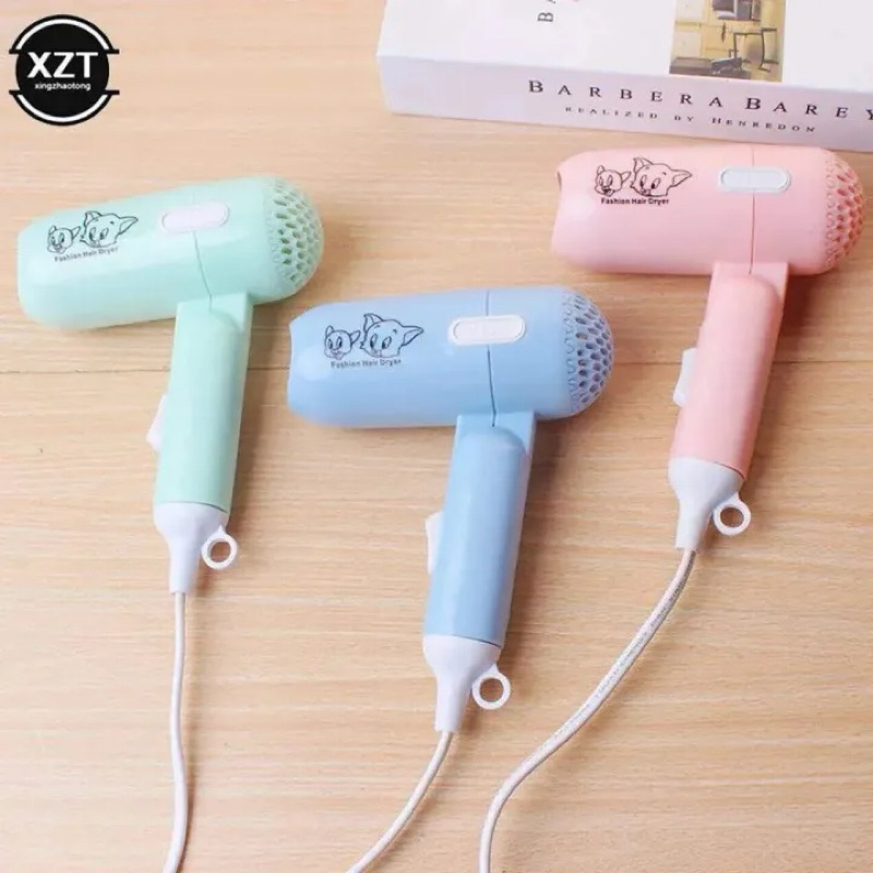 Secador Dobrável Portátil Compacto Leve e Ideal para Viagens 110V em Cores Pastel