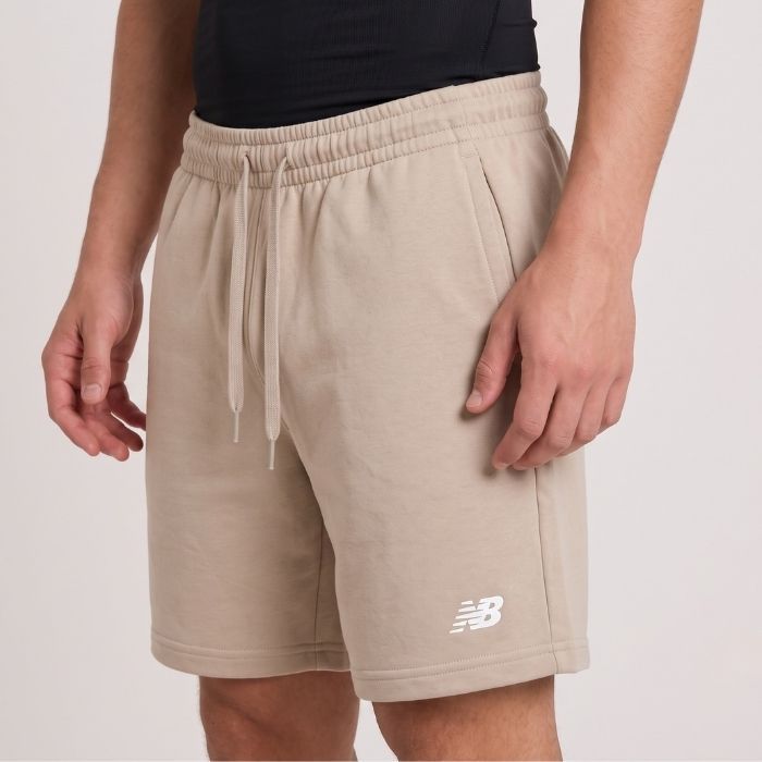 Bermuda Moletom New Balance Essentials Masculina Original Casual Confortável Algodão com Bolsos