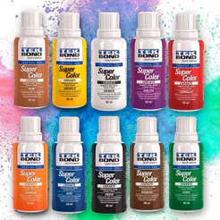 Kit 12 Corante Líquido TekBond Bisnaga Para Pigmentação 50ml Diversas Cores Tecidos Parede Construção
