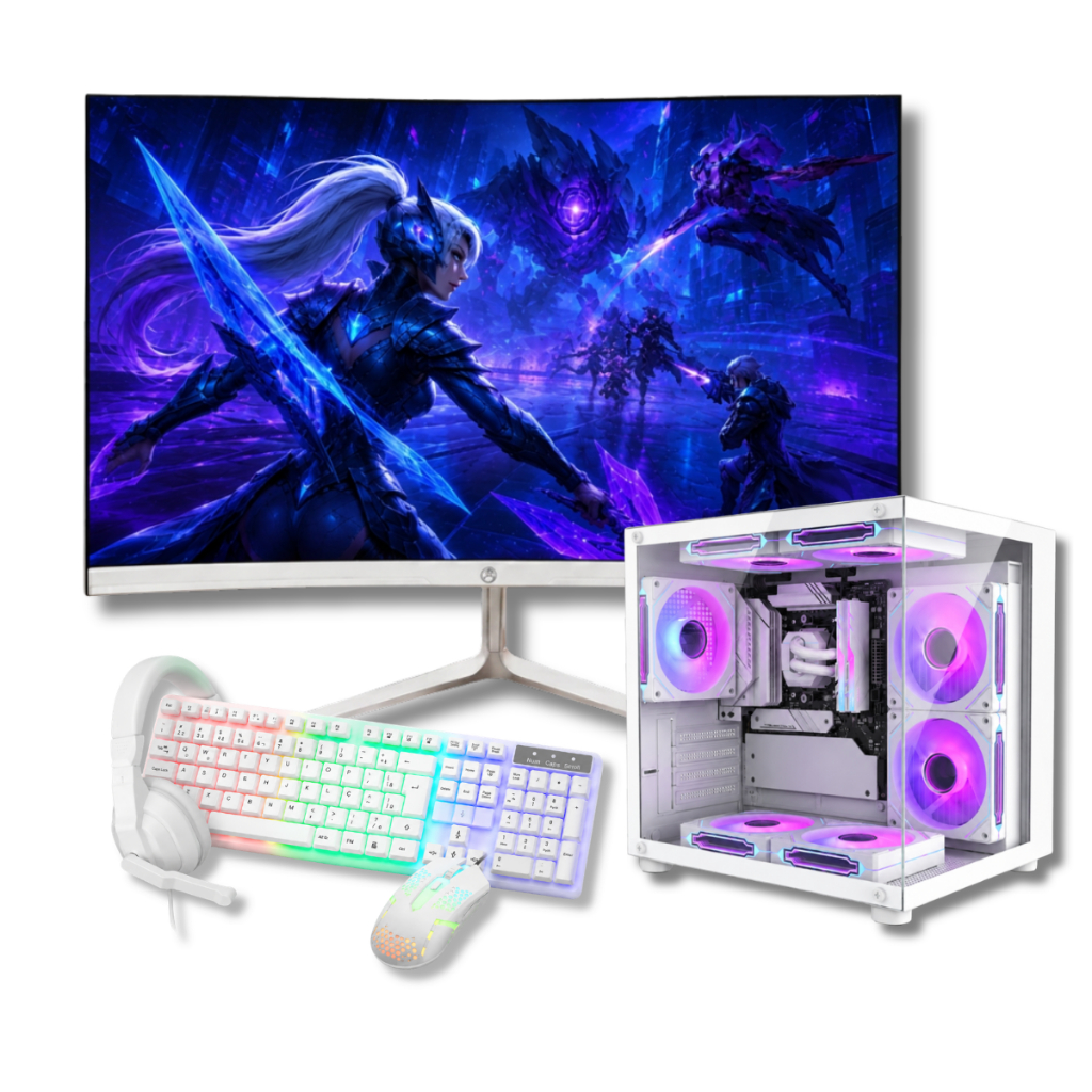 Computador Pc Gamer I7 6.ª 32GB DDR4 SSD 2TB NVME GTX 1060 6GB Monitor Led 23" W