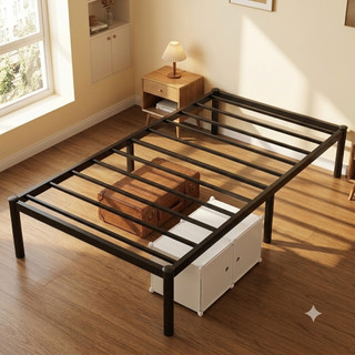Estrado De Metal Para Cama De Casal /Cama de Solteiro, Fácil De Instalar e Dobrável Com Suportes De Ripas De Aço
