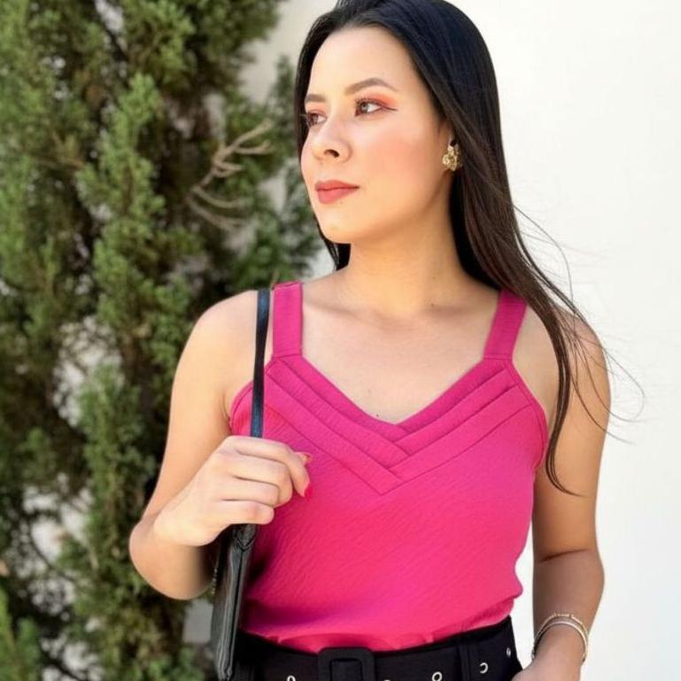 Blusa Regata Feminina Alça Larga Chic, Grossa Duna Regata Elegante  Lisa Básica Tendencia 2026