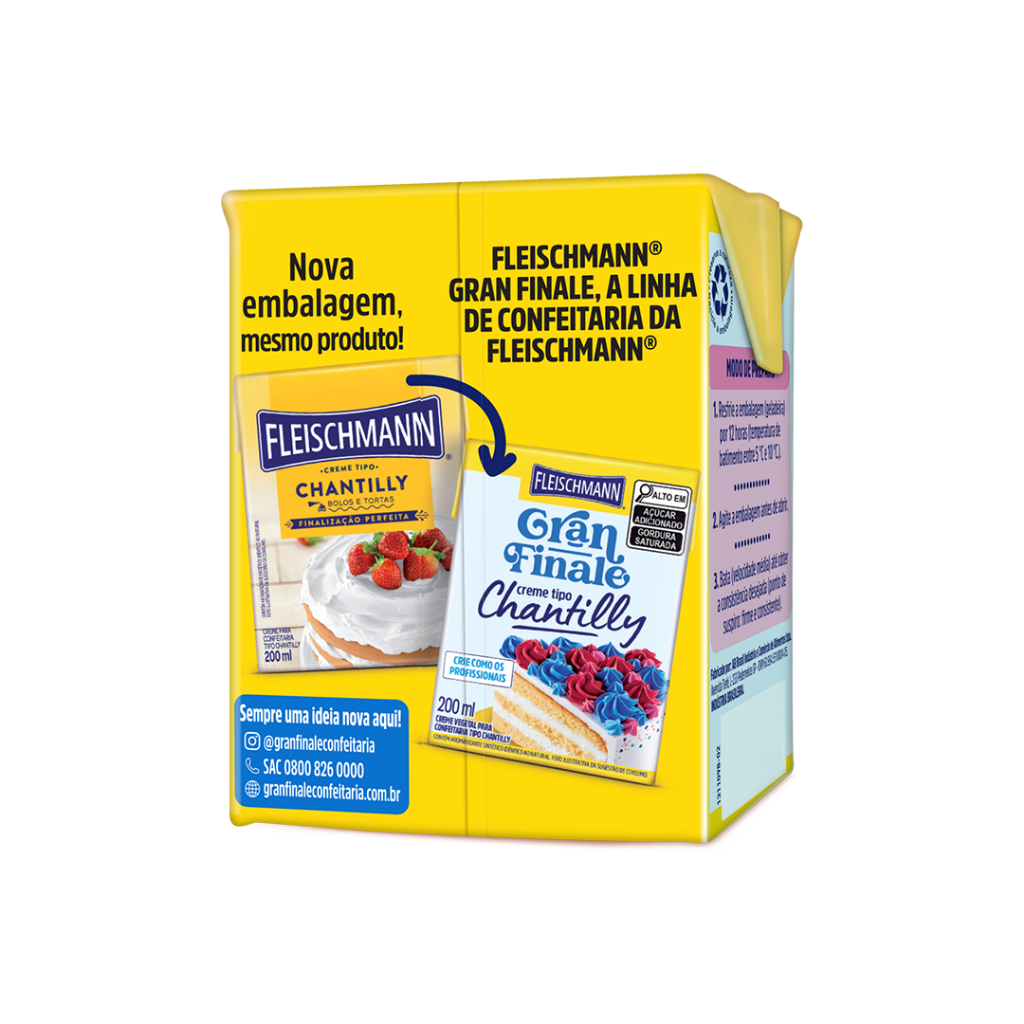 Creme Chantilly Fleischmann 200ml Pronto para Uso · foto 2