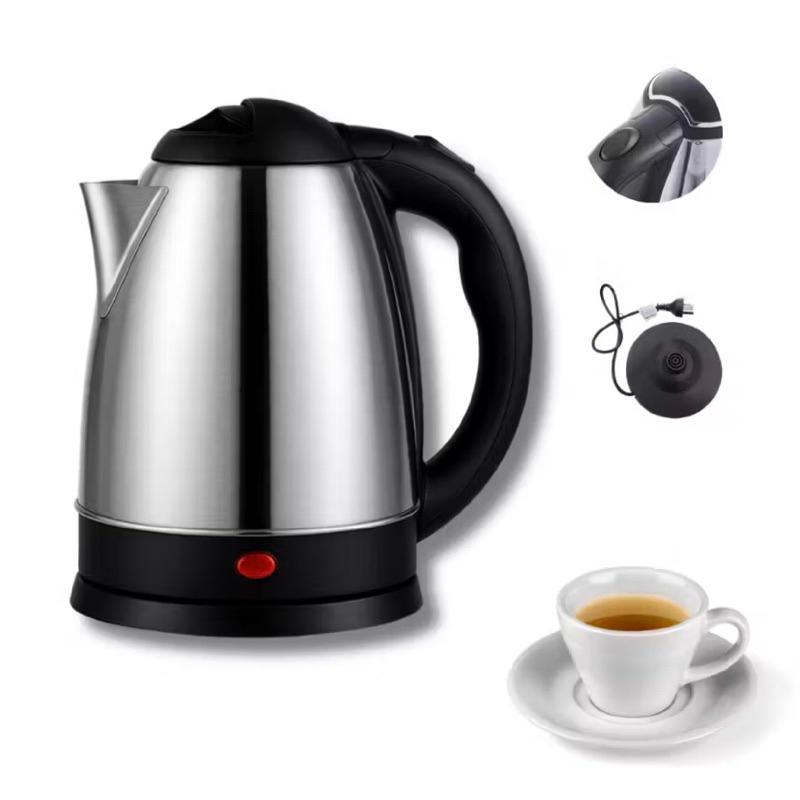 Chaleira Elétrica Inox 1.8L com Desligamento Automático, Luz Indicadora e Base 360º - 220V
