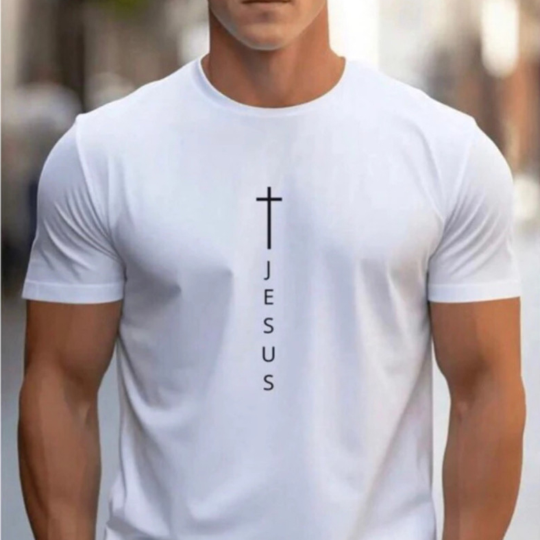 Camiseta Jesus Cristã Gospel 100% Algodão Premium Masculina Feminina Unissex Moda Evangélica Estampada