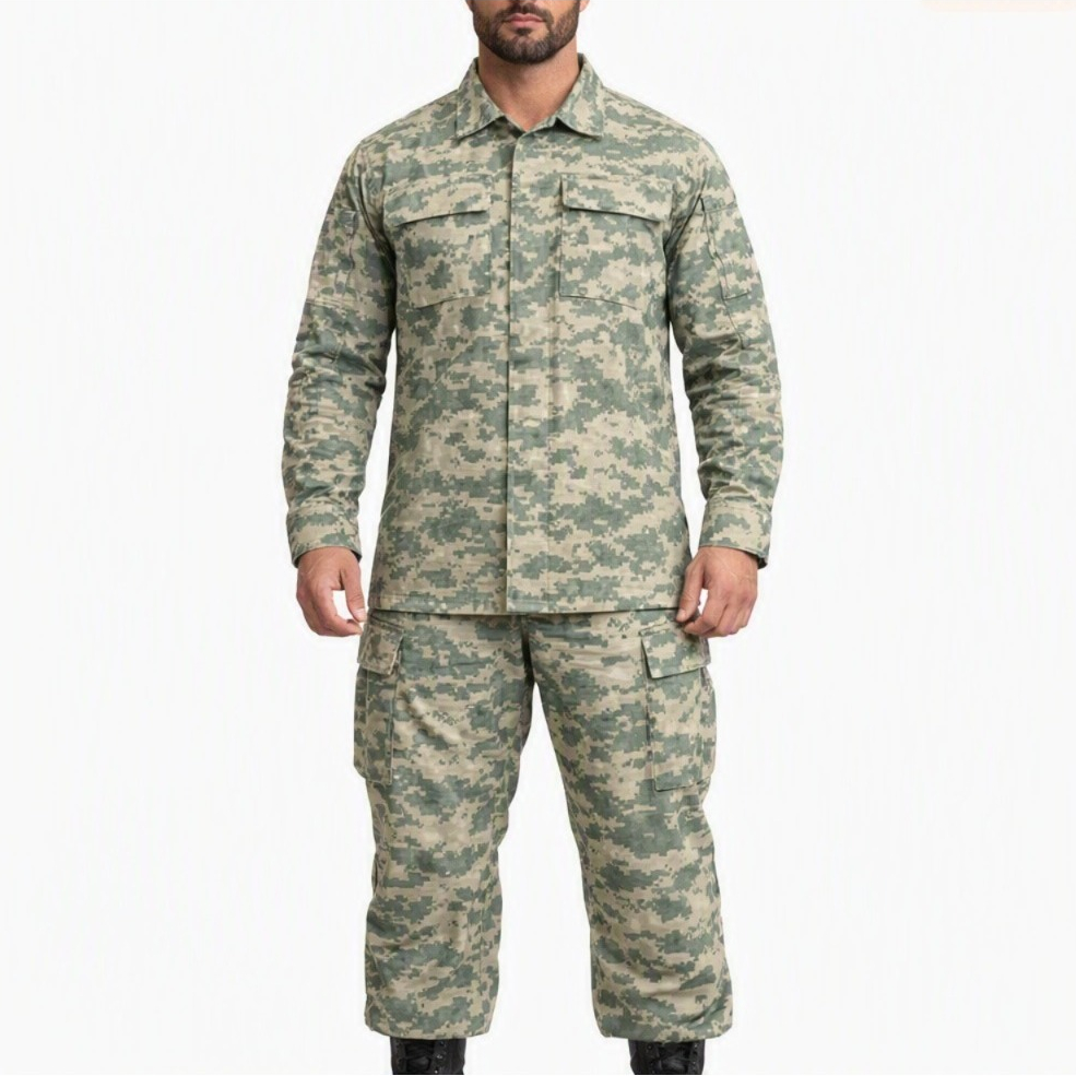 Conjunto Tático Militar Camuflado Digital Fardamento Tipo EUA Gandola e Calça