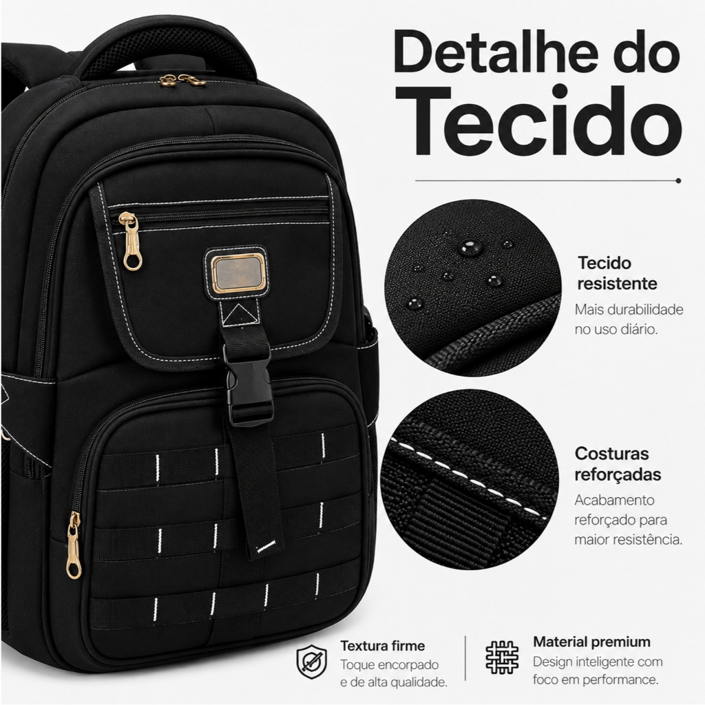 Mochila Executiva para Notebook Impermeável Resistente Grande Capacidade Masculina Feminina Trabalho Faculdade