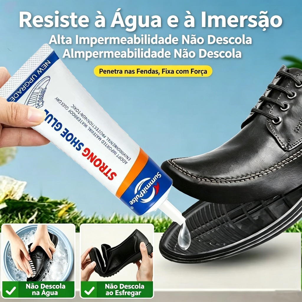 Cola Transparente Para Reparo De Sapatos – Adesivo À Prova D'água Fixação De Solas , Saltos E Bolsas (60ml)