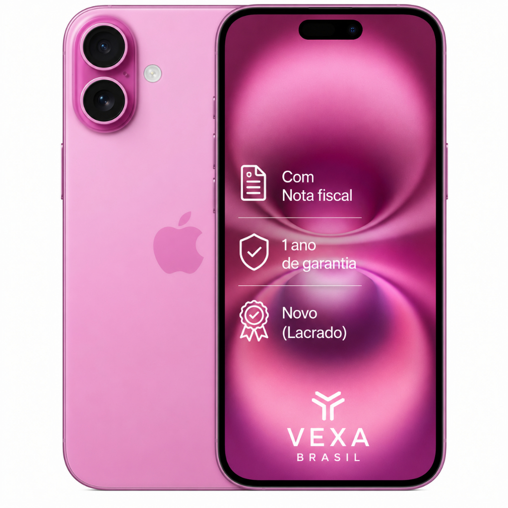 Apple iPhone 16 Plus Rosa 256GB de Armazenamento ( Novo Lacrado )