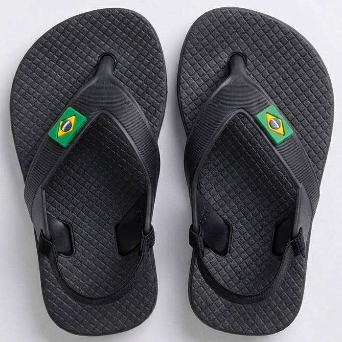 Chinelo Masculino Baby Com Elástico Confortável Resistente Antiderrapante Passeio Escola Dia a Dia 19 ao 24
