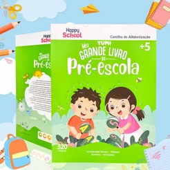 Livro Gigante Cartilha Alfabetização 5 Anos + Meu Grande Livro Da Pré-Escola Atividades Educativas