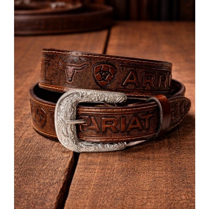 CINTO ARIAT MASCULINO OU FEMININO - GRÁTIS FIVELA REMOVÍVEL COURO UNISSEX - CAVALGADA RODEIO PECUARIA COUNTRY TEXAS