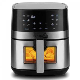 Fritadeira Elétrica Air Fryer Pro Home Classic PRO, 100% Digital, Com Visor, 6.5L, 110V, Preto e Inox, PH-AF-CP1500WS7LS