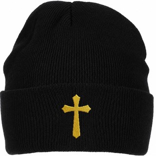 Touca Gorro Cruz Bordado Unissex Frio Inverno Rap