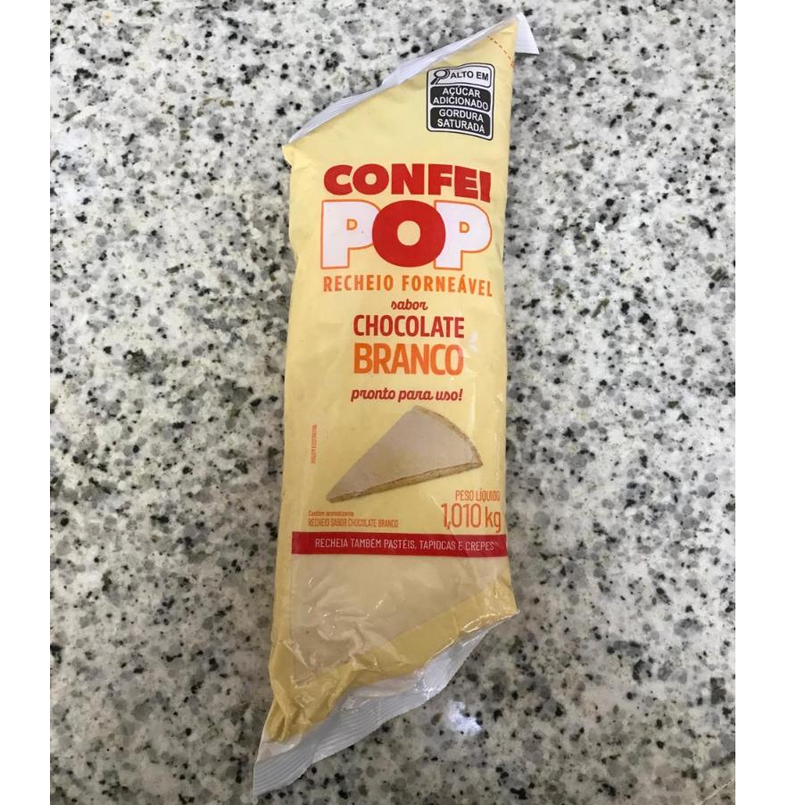 Recheio Forneável Confeipop - Chocolate Branco - 1,01kg - 1 unidade - Harald - Rizzo