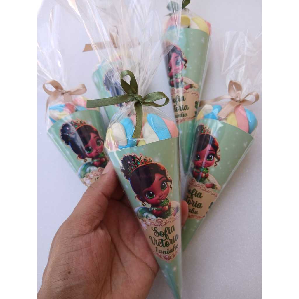 Lembrancinhas personalizadas Princesa Tiana Cute - Lembrancinhas Princesa Tiana Baby