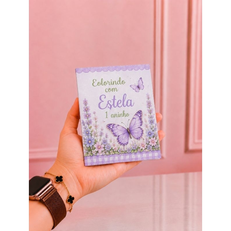 Livrinho de Colorir Personalizado Infantil – Lembrancinha de Aniversário – 10 Unidades