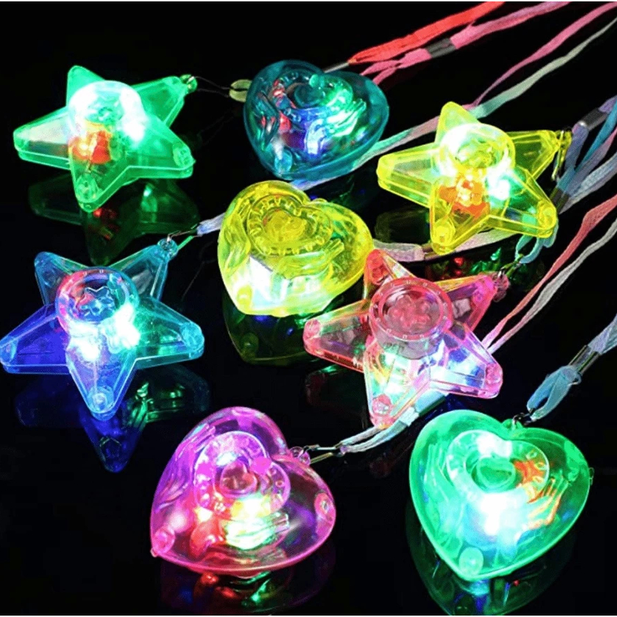 Colar Pingente Pisca Led Colorido Vários Modelos festa Casamento