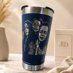Copo Térmico Personalizado com Fotos | Arte Somente na Frente – Presente Especial
