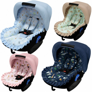 Capa de Bebe Conforto Bebê + Capota Solar + Jogo Protetor de Cinto Serve em Todas as Marcas