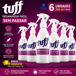 Tuff Sem Passar 350ml Kit 6 Unidades Desamassador Spray para Roupas e Tecidos