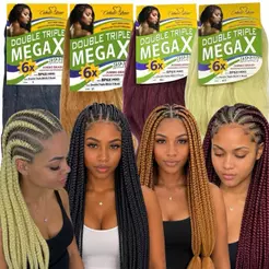 Cabelo Jumbo SUPERX/ MEGAX / HIPERX Jumbão Para Tranças 400g - Várias Cores