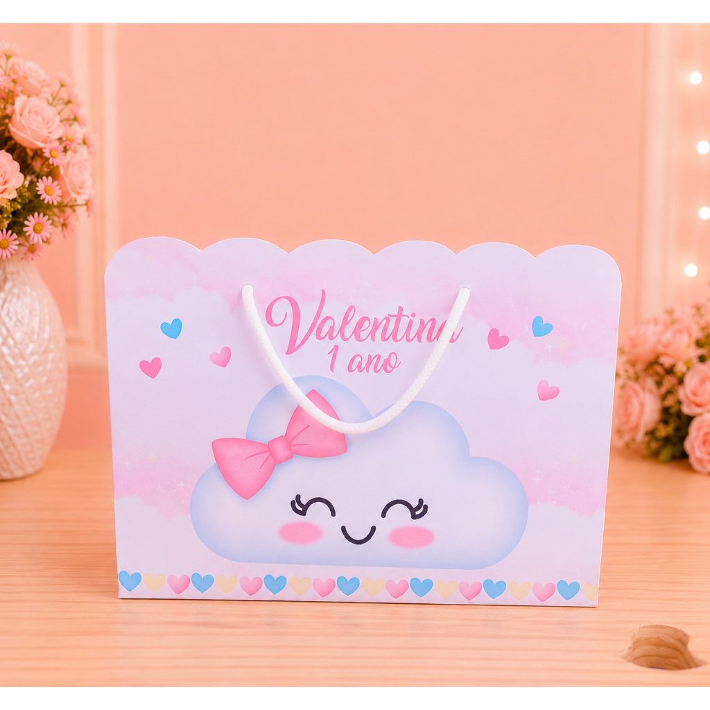 Sacolinha Chuva de Benção Amor Kit Festa | Personalizados | Aniversários | Papelaria | caixinhas lembrancinhas