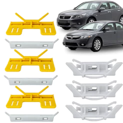 Kit 6 Grampo Presilha da Moldura Friso de Teto Compativel Com Honda Accord Civic 2007 Até 2011