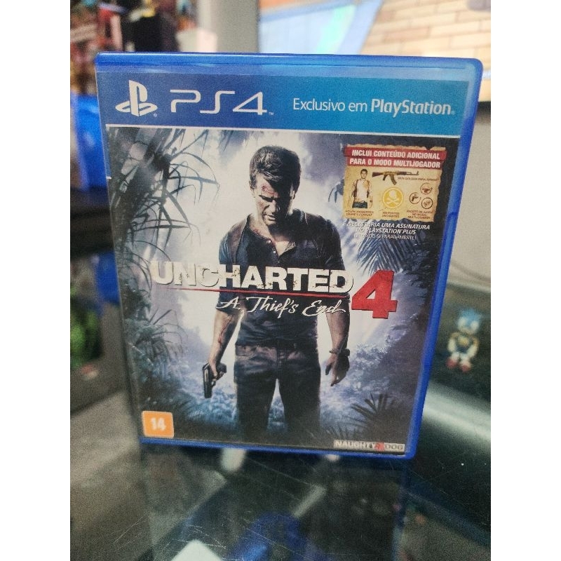 leia o anúncio por gentileza Jogo para PS4 PS5 Uncharted 4 Usado jogo em português mídia física original