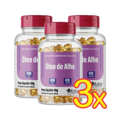 Kit 3X Óleo de Alho em cápsulas - 120 capsulas Vitale