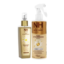 Kit Spray Protetor Térmico + Óleo Extraordinário - New Hair