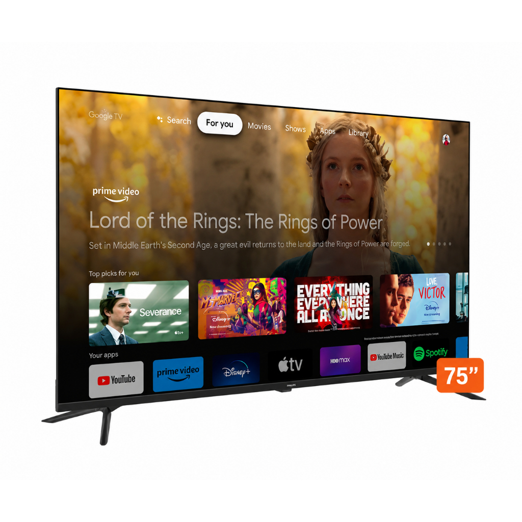 Smart TV Philips LED 75" 75PUG7019/78 4K UHD DLED Wi-Fi HDMI USB