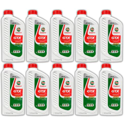 Kit 10 Óleo de Motor GTX 20W50 Mineral CASTROL