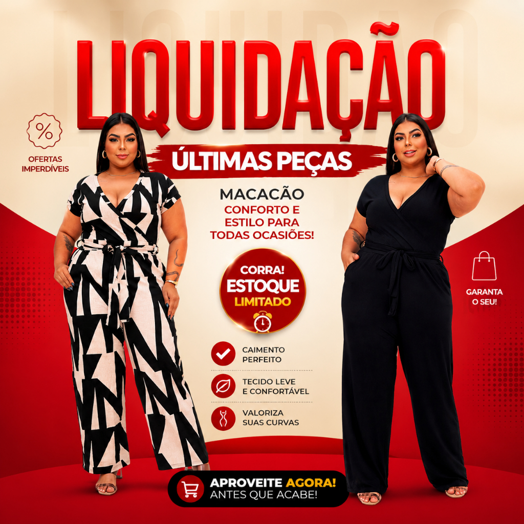 Macacão Feminino Plus Size Longo Macaquinho Liso Estampado Jardineira  Verão Pan