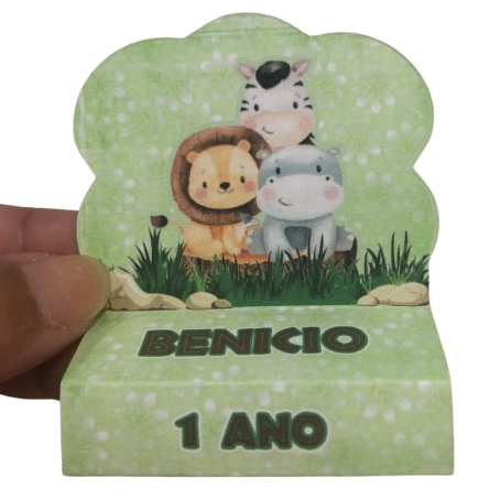 Pegue e Monte Porta Bis Duplo Personalizado Safari
