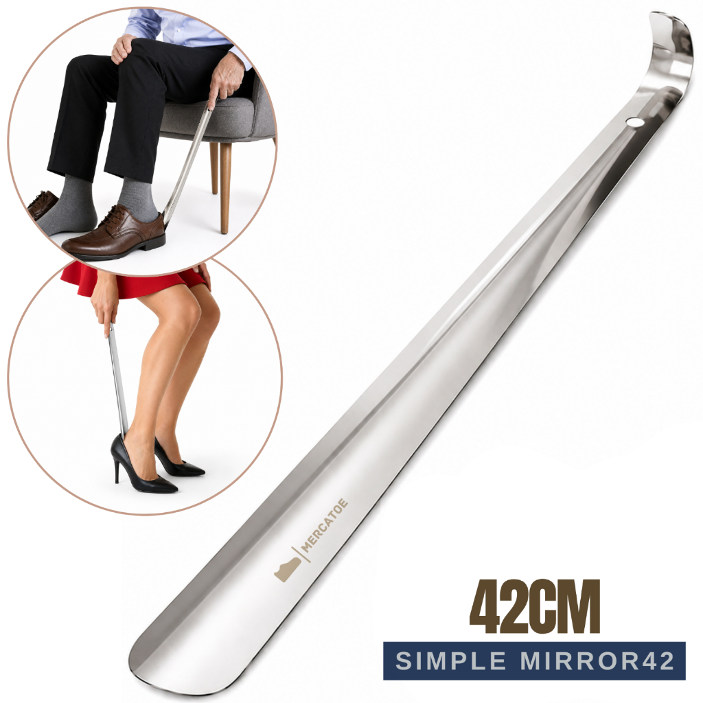 Calçadeira LONGA 42cm Para Sapatos | Sandálias | Tênis Mobilidade idosos grávidas Obesos - Mercatoe Simple