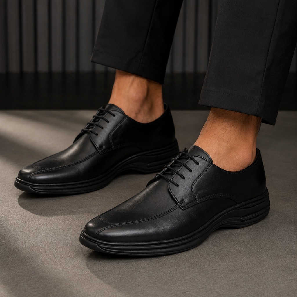 Sapato Social Masculino Clássico Bico Quadrado Envio Rápido