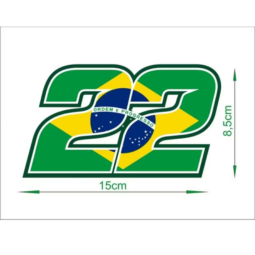 Adesivo Personalizado - Brasil - Alta Qualidade - Resistente à Água (medida 15x8,5)