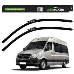 Par de Palhetas Limpador Parabrisa Ecoblade Mercedes Sprinter 2013 A 2019 Alta Durabilidade Silenciosa Premium