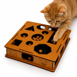 Brinquedo Interativo Para Gatos Com Arranhador Caça Petiscos Inteligente