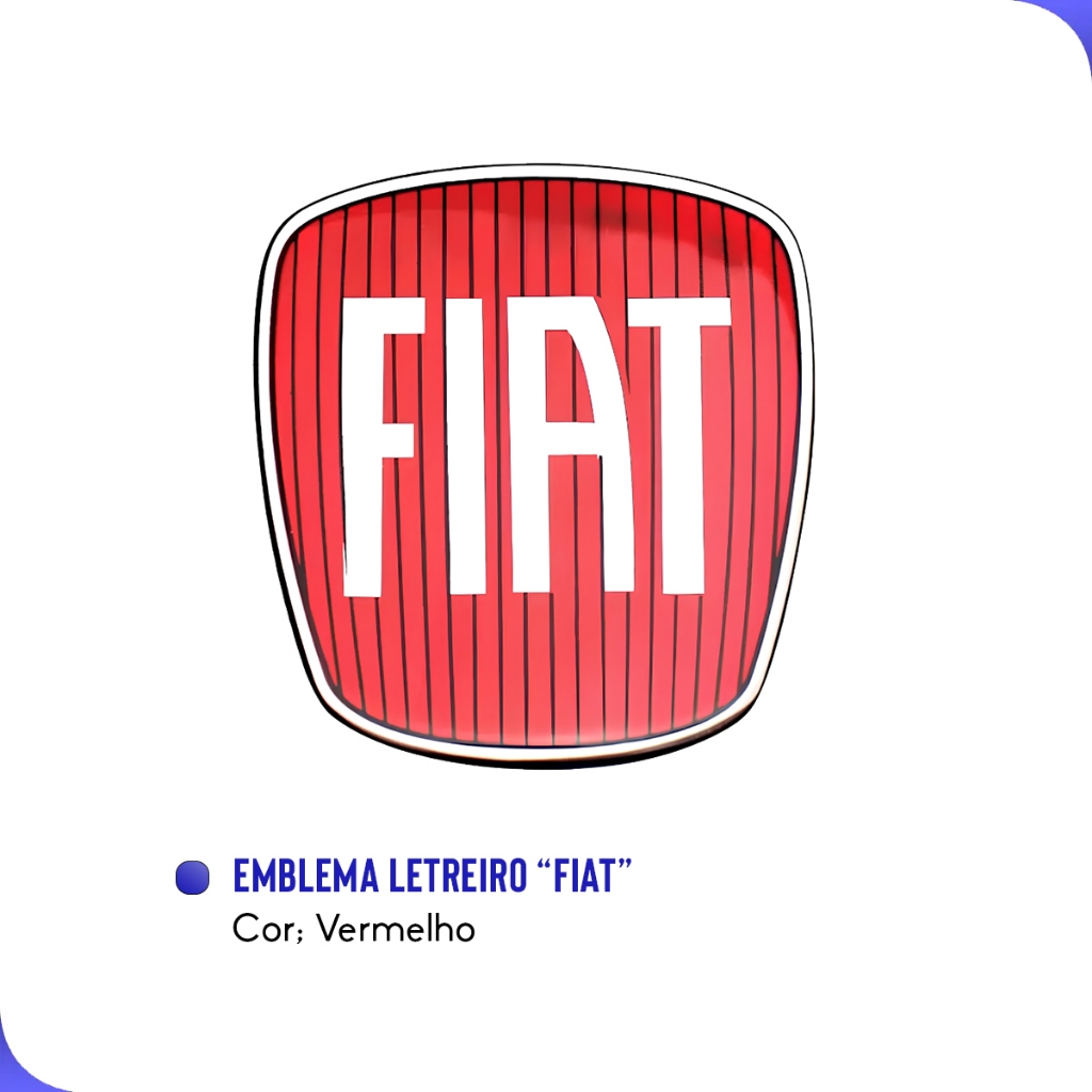 Emblema Traseiro Fiat Strada 2009 a 2019 Vermelho · foto 2