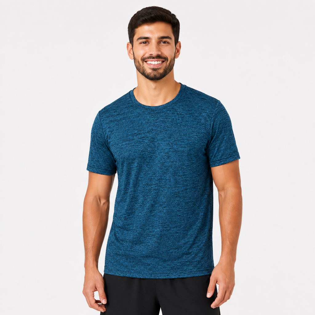 Kit 2 Camisetas Dry Fit Esportiva Leve e Respirável Corrida Academia Atlética Camisa Casual Lisa Básica Alta Qualidade — imagem 2 de 2