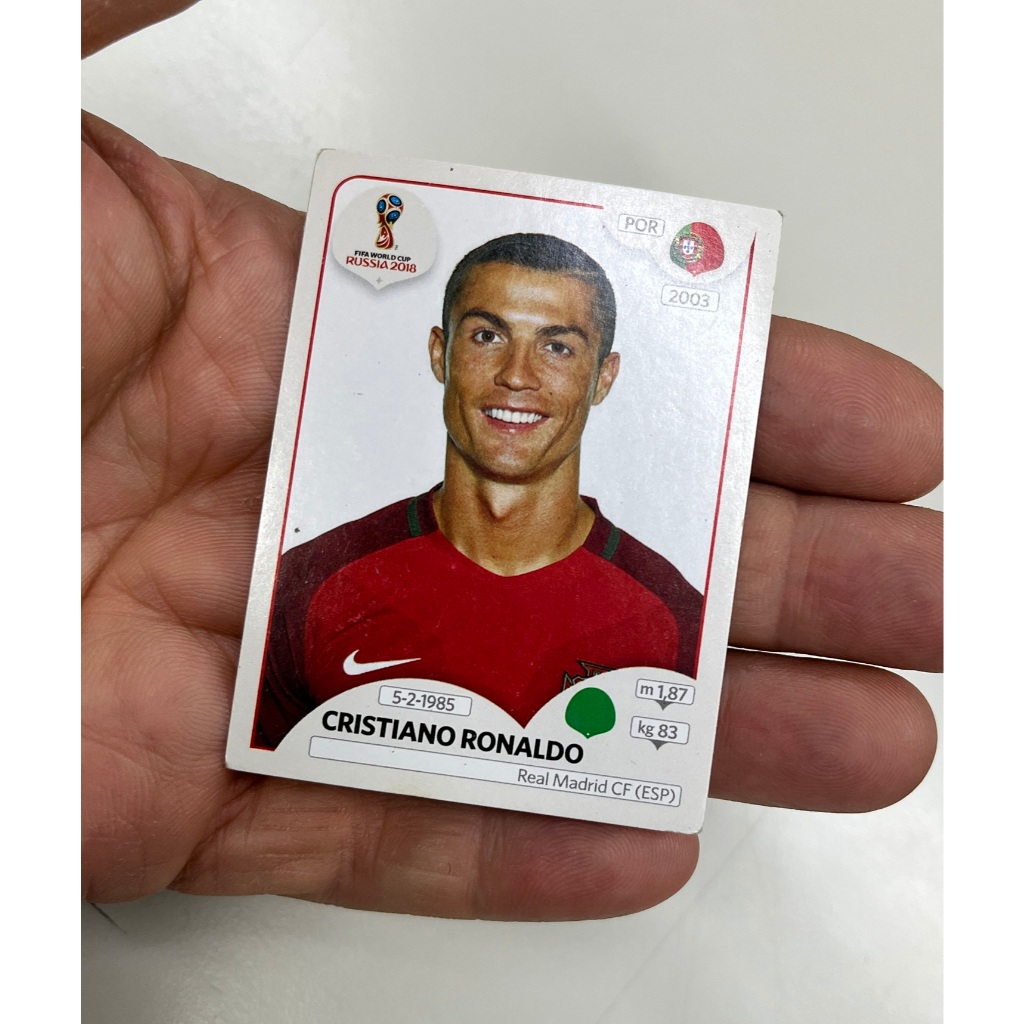 figurinha do Cristiano Ronaldo Copa do Mundo Rússia fig núm 130 - Panini
