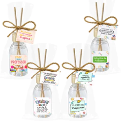 Kit 10 | 20 | 30 Mini Aromatizador Lembrancinha de Dia do Professor | Escolar | Dia dos Professores
