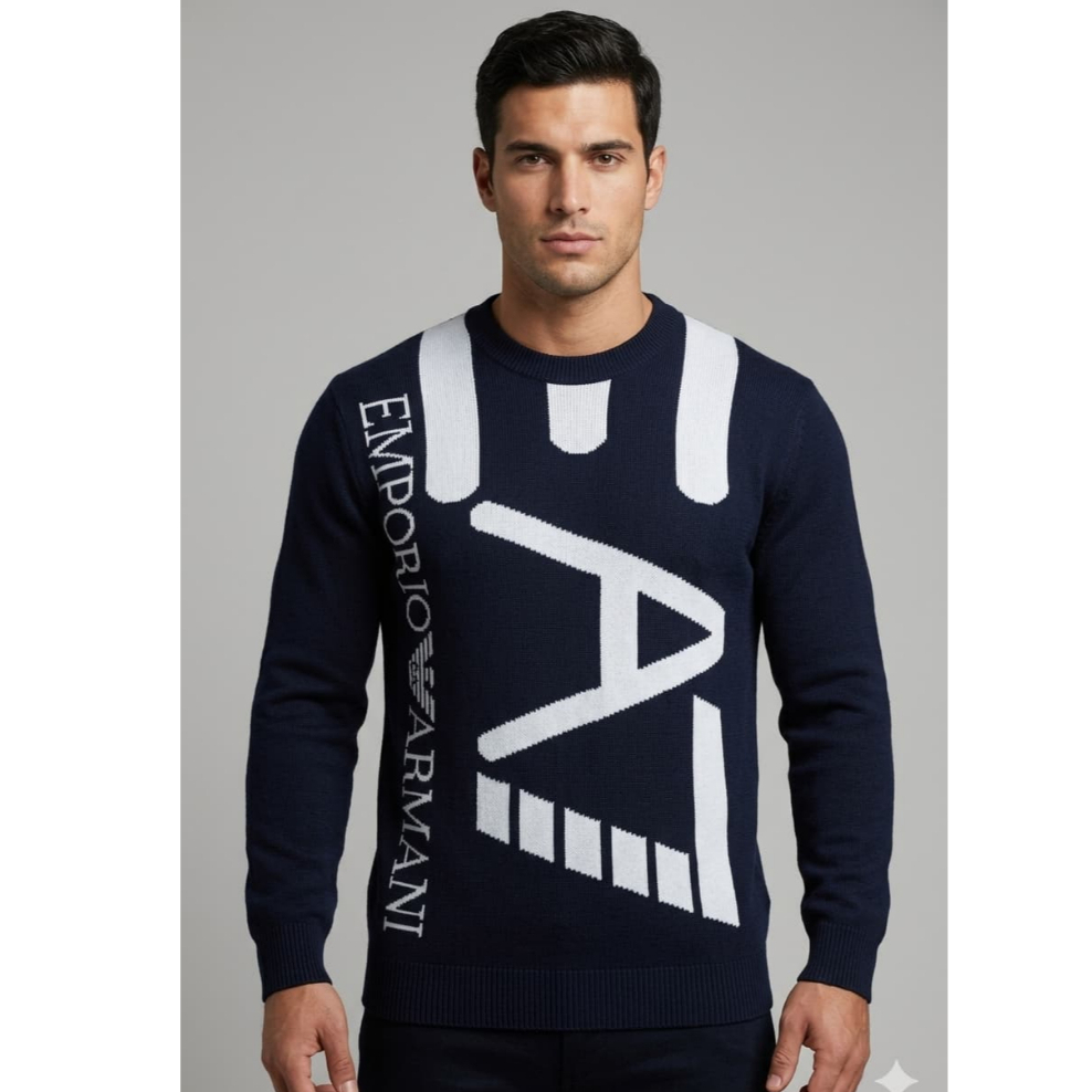 Sueter Masculino De Trico Premium Estiloso em Jacard