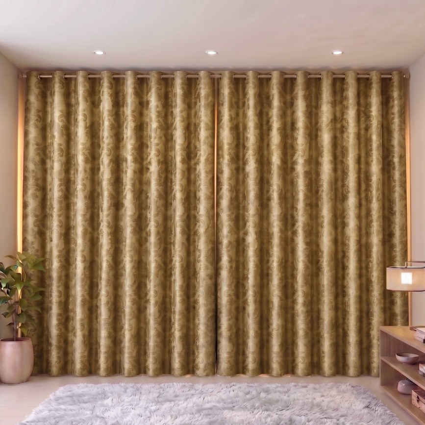 Cortina Jacquard 4.00x2.80 para sala/quarto