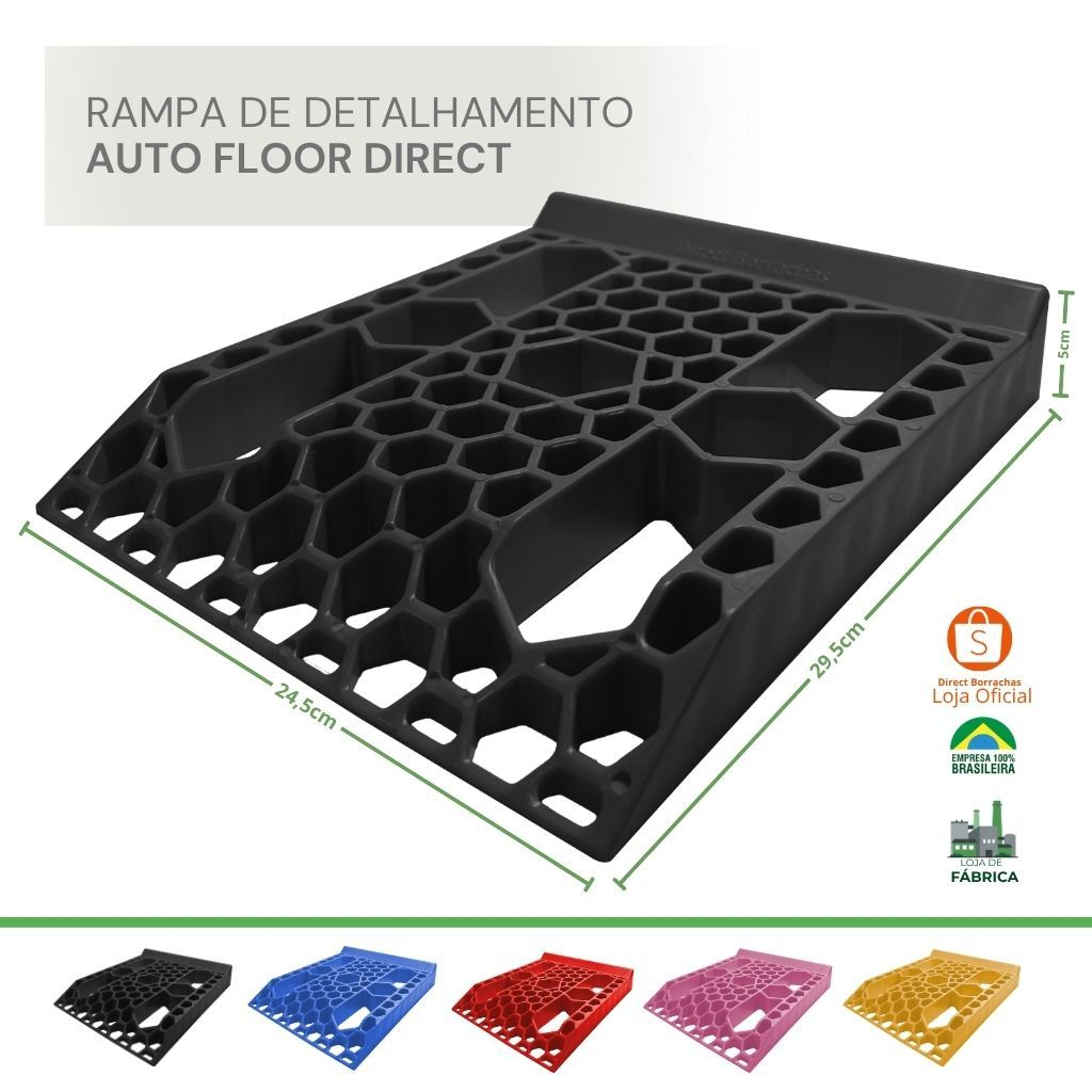 Kit 4 Rampa Detalhamento Automotivo Meia Pata Limpeza Pneus Autofloor - Direct Borrachas
