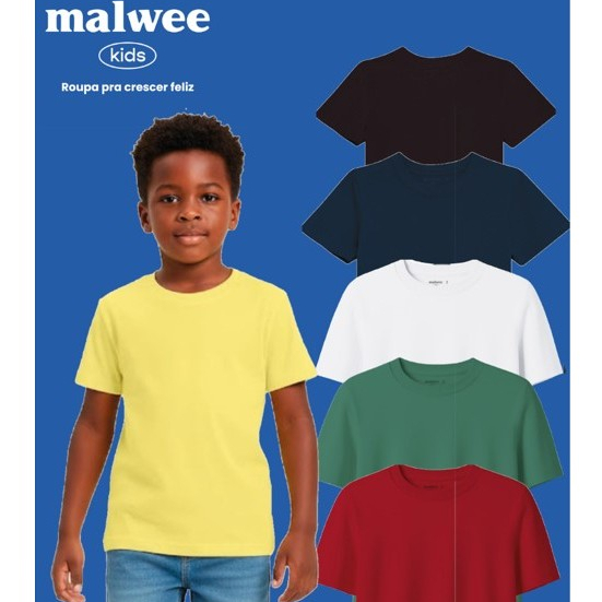 Camiseta Infantil Menino Decote Redondo Malwee Kids 1000086765