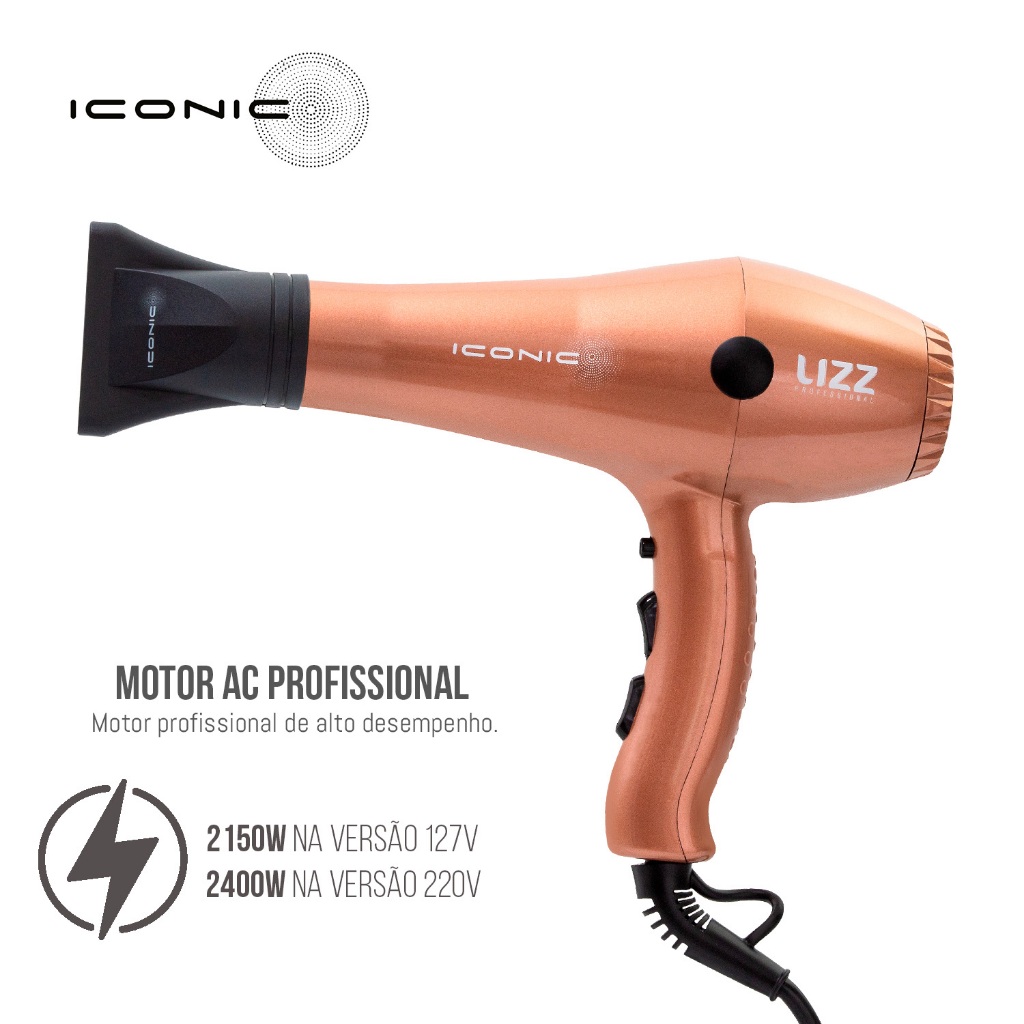 Secador Profissional Iconic (2150W / 2400W) - Lizz Pro · foto 2